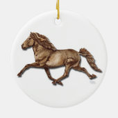 青銅色のアイスランド語 セラミックオーナメント (裏面)