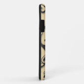 青銅色のイン及びヤンとの黒 Case-Mate iPhoneケース (裏面/右)