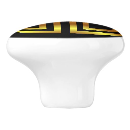 青銅色のクラシックで中国のな長寿の円形のモチーフ セラミックノブ (側面)