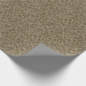 青銅色のフェイクなグリッター ラッピングペーパー (角)