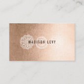 青銅色のレースのスプレーの日焼けの美容師カード 予約カード (正面)