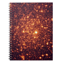 青銅色の星のグリッター ノートブック