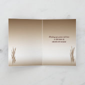 青銅色の草イースター シーズンカード (内部)