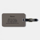 青銅色の黒い金属Gのモノグラム旅行荷物のラベル ラゲッジタグ (裏面横)