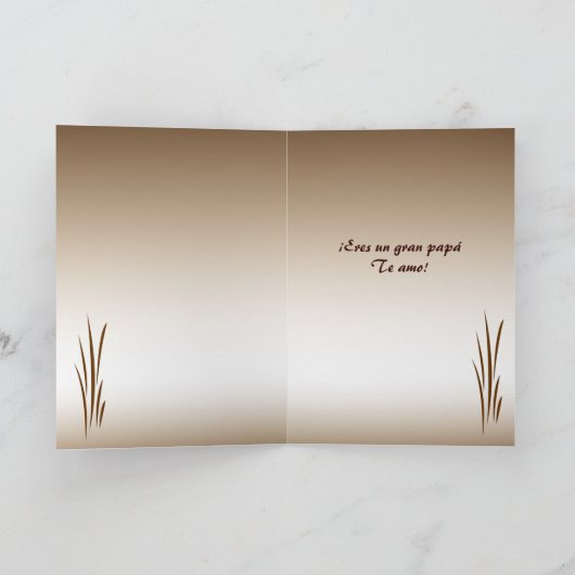 青銅色のGrass Dia del Padre カード (内部)