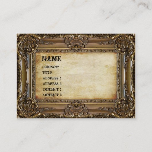 青銅色フレーム-名刺 名刺 (正面)
