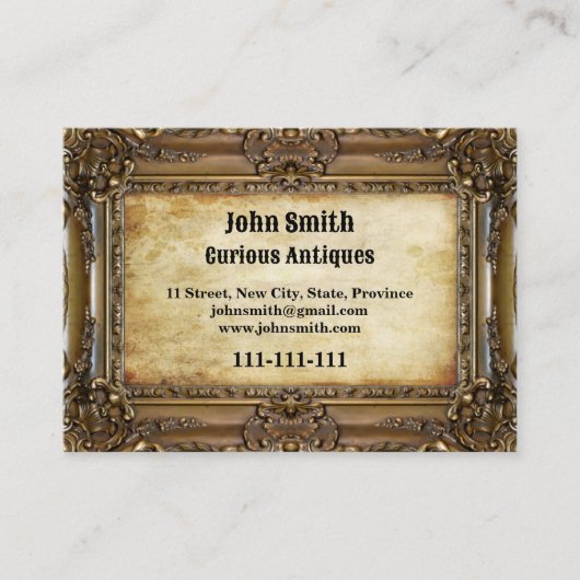 青銅色フレーム-名刺 名刺 (正面)