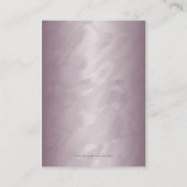 青銅色ホイルの銀のリボンの休日のテーブルのプレイスカード プレイスカード (裏面)