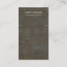 青銅色素朴の線ネックレスブレスレットディスプレイ