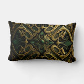 青銅装飾格子模様 ランバークッション (裏面)