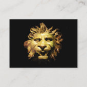 青銅製の獅子頭アンティークローマ船 名刺 (裏面)