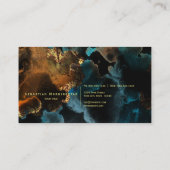 青銅製はっきりしたアクア液瑪瑙 名刺 (裏面)