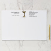 青銅製スネークメディカルボウル衛生方白銅製カドゥセウス ペーパーパッド (インサイチュ)