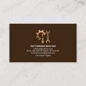 青銅製チェーンホイールスプロケットスパナ自動修理 名刺 (裏面)