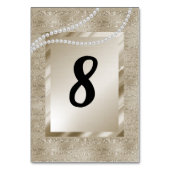 青銅金ゴールドモダンテーブルナンバーパール テーブルナンバー (裏面)