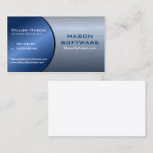 青鋼折畳み技術ビジネスカード2 名刺 (正面/裏面)