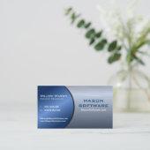 青鋼折畳み技術ビジネスカード2 名刺 (スタンド正面)