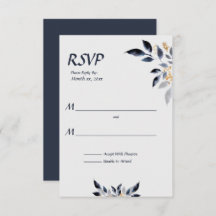 青離れい金ゴールド結婚式RSVP
