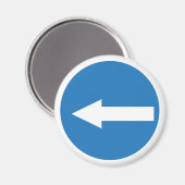 青離れ矢印 |道路標識 |マグネット マグネット (正面/裏面)