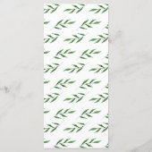 青離れ色エレガントの水色結婚のメニュー メニュー (裏面)