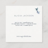 青離れ銅バラ金ゴールド景観設計 スクエア名刺 (裏面)