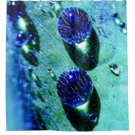 青雨滴水真珠、桶 シャワーカーテン