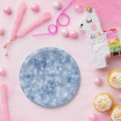 青雪片とキラキラ ペーパープレート (パーティー)