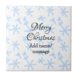 青雪片クリスマスパターン雪のパターン タイル