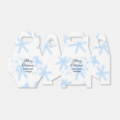 青雪片クリスマスパターン雪のパターン フェイバーボックス (折り畳みなし)