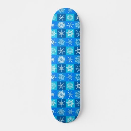 青雪片パターン スケートボード (正面)