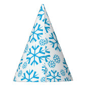 青雪片パターン パーティーハット (裏面)