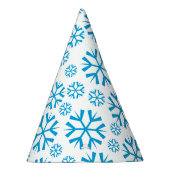青雪片パターン パーティーハット (右)