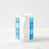 青雪片パターン ボーンチャイナマグカップ (裏面)