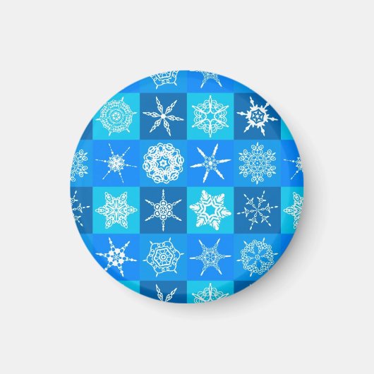 青雪片パターン マグネット (正面)