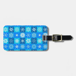 青雪片パターン ラゲッジタグ