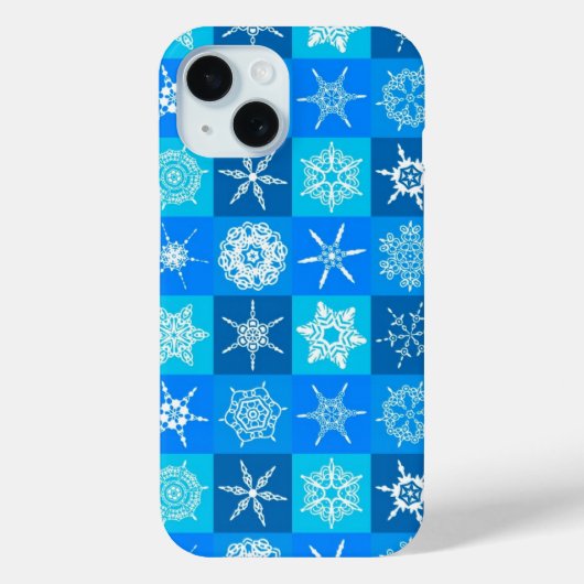 青雪片パターン Case-Mate iPhoneケース (裏面)