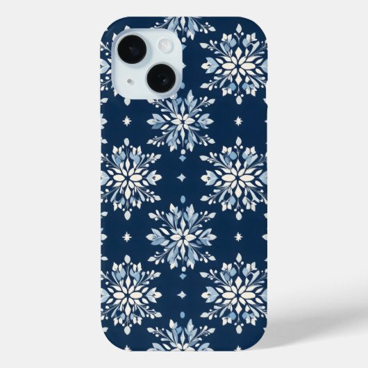 青雪片パターン Case-Mate iPhoneケース (裏面)