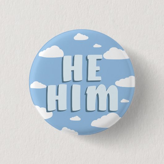 青雲  缶バッジ (正面)