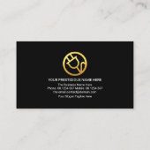 青電気稲妻レターHホーム電源プラグ 名刺 (裏面)