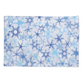 青霜の降りたい雪の模様 枕カバー (裏面)