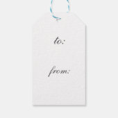 青霜の降りた冬クリスマスツリー ギフトタグ (裏面)