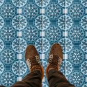 青霜の降りた冬モザイク万華鏡のように千変万化するパターンパターン タイル