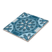 青霜の降りた冬モザイク万華鏡のように千変万化するパターンパターン タイル (側面)