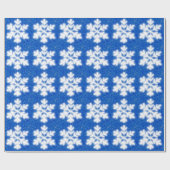 青霜の降りた北極の雪片 |きらめく雪 ラッピングペーパー (フラット)