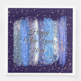 青霜の降りた筆ストローク新年20xx