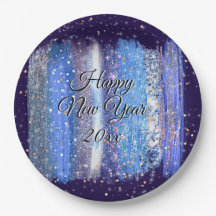 青霜の降りた筆ストローク新年20xx 9"