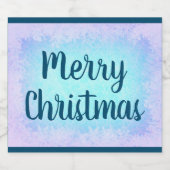 青霜メリークリスマス スパークリングワインラベル (シングルラベル)