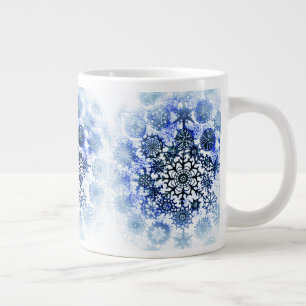 青霧の雪片カップ ジャンボコーヒーマグカップ
