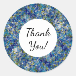 青青青種子ビーズカスタム文字 ラウンドシール