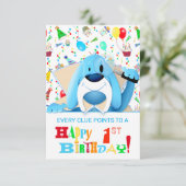 青頭が切れる犬の漫画の探偵 |パーティー 招待状 (スタンド正面)